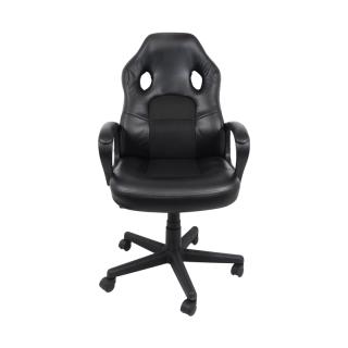 Office chair Fylliana 3003 in black color, size 67,5x63,5x115cm