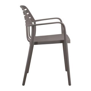 Outdoor chair Fylliana Eviana in beige color ,size 53x56x81cm