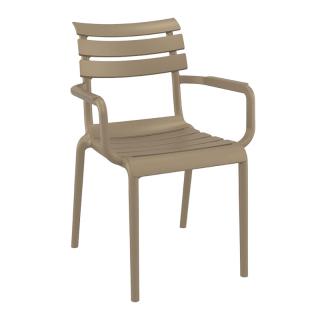 Outdoor chair Fylliana Margaret in cappuccino color ,size 57x56x83cm