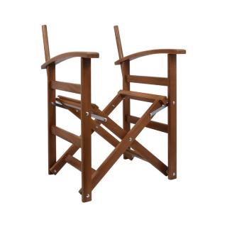 Wooden directos chair Fylliana East without fabric in wallnut color ,size 54x50x80cm