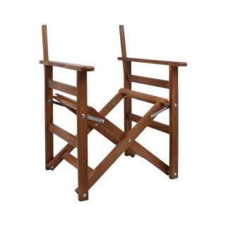 Wooden directos chair Fylliana West without fabric in wallnut color ,size 54x50x80cm