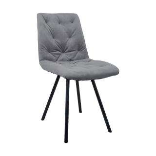 Dinning chair Fylliana 9606 in grey color ,size 59x46x85cm