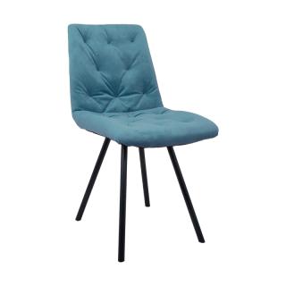 Dinning chair Fylliana 9606 in petrol color ,size 59x46x85cm