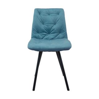 Dinning chair Fylliana 9606 in petrol color ,size 59x46x85cm