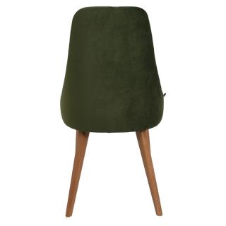 Dinner chair Fylliana Kassandra in green color ,size 48*56*94