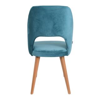 Dinner chair Fylliana Leticia in tirquoise color ,size 48*58*87