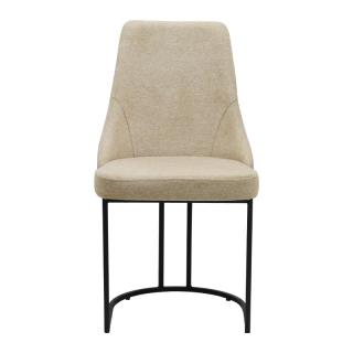 Dinner Chair Fylliana Maggie in beige color ,size 47x52x91cm