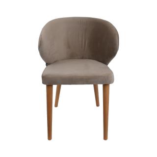 Dinner chair Fylliana Nancy in grey color ,size 55*52*80