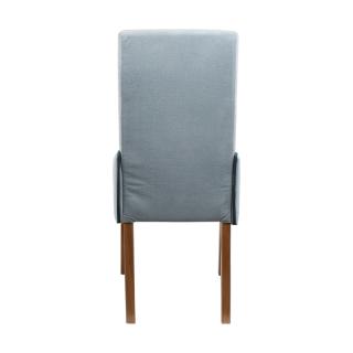 Dinning chair Fylliana T15 New with wooden legs and mint color fabric with petrol cord, size 51*50*90