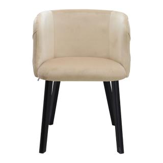 Dinner Chair Fylliana Noelle in beige color ,size 55x52x76cm