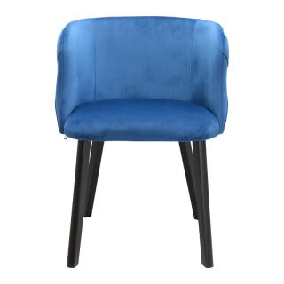 Dinner Chair Fylliana Noelle in ocean blue color ,size 55x52x76cm
