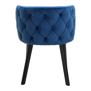 Dinner Chair Fylliana Noelle in ocean blue color ,size 55x52x76cm
