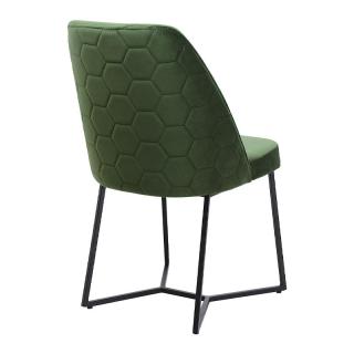 Dining Chair Fylliana Stephanie in green color 48*47*83