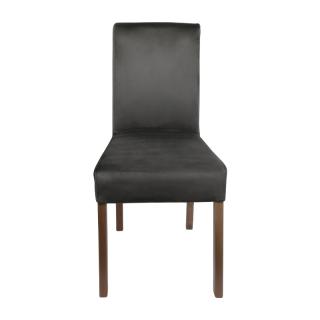 Dining chair Fylliana T-11 Sawana with grey fabric and grey oak legs, size 45x45x90cm