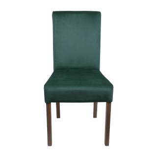 Dining chair Fylliana T-11 Sawana with petrol fabric and grey oak legs, size 45x45x90cm