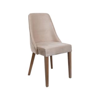 Dinning chair Fylliana T-3 Lux beige fabric with grey oak legs ,size 45*50*90