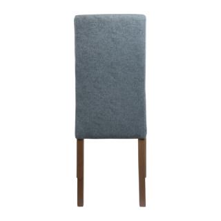 Dining chair Fylliana T-6 with light blue fabric and grey oak legs ,size 56x48x103cm