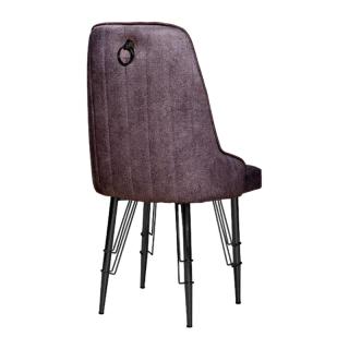 Dinner chair Zoe in grey color ,size 48x50x94cm