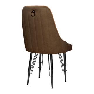 Dinner chair Zoe in brown color ,size 48x50x94cm