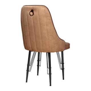 Dinner chair Zoe in beige color ,size 48x50x94cm