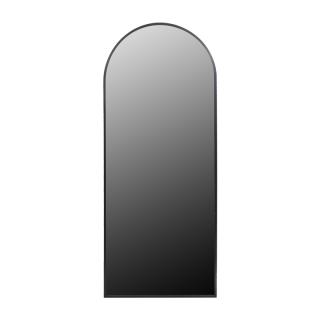 Oval mirror in black color ,size 40x3x100cm