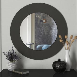Wall mirror Fylliana Alexander in anthracite color, size 90cm