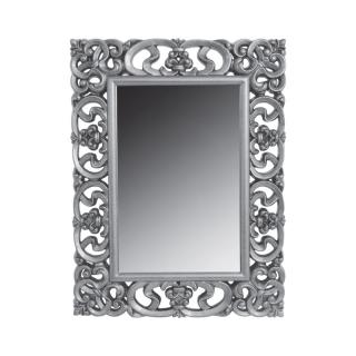 Wall mirror Fylliana in silver color, size 87*3.5*67