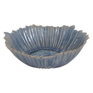 Ceramic round bowl in blue color, size 40cm