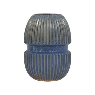 Ceramic vase in blue color,size 20cm