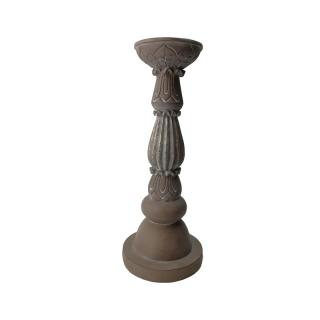 Candleholder Fylliana in brown color, size 33cm