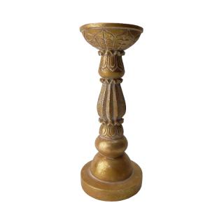 Candleholder Fylliana in gold color, size 25.5cm