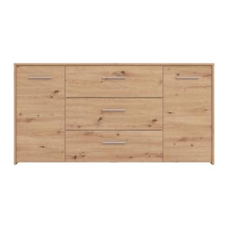 Cabinet GARONA 3K3F in artisan oak ,size 158x33x80,5cm