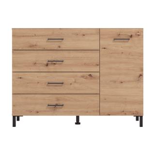 Cabinet Edesa 2K4F in artisan oak ,size 115,5x41,5x87cm