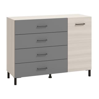 Cabinet Nubia 2K4F in surfside and grey color ,size 115,5x41,5x87cm