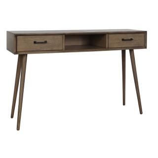 Console Fylliana with 2 drawers and one open shelve in Sahara beige color, size 120*30*75