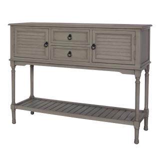 Sideboard Classic Fylliana with 2 drawers and 2 doors in Savannah gray color, size 120*40*81