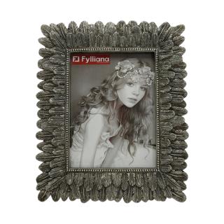 Photo frame Fylliana 15x20 in silver color ,size 25x2x29,5cm