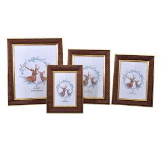 Photo frame Fylliana in brown color, size 13*18cm