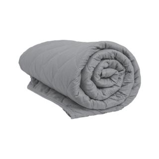 Bedspread with micro 3D fabric in gray color, size 160*240