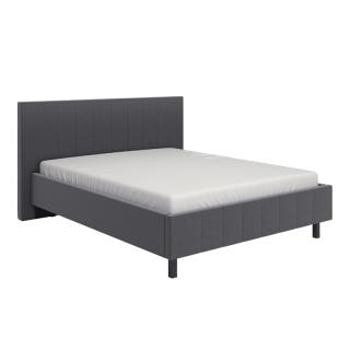 Double bed Fylliana Bazel Grey fabric sawanna 05 SIVA 193*214*110 (160*200)