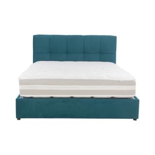 Bed Cagliari in petrol color, size 90*200
