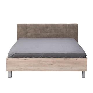 Double bed Fylliana Canon 160 Grey oak - Grey fabric SH PR -94 SIVA 176.5*212.5*93.5(160*200)