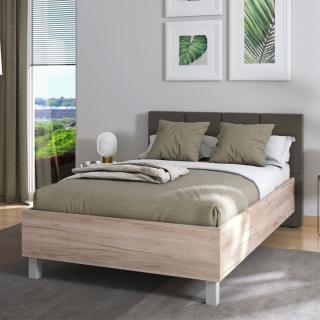 Single bed Fylliana Castello 120 Grey oak - Grey Fabric 136.5*211.5*93.5 (120*200)