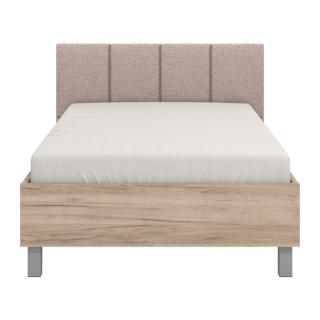 Single bed Fylliana Castello 120 Grey oak -Pink Fabric 136.5*211.5*93.5 (120*200)
