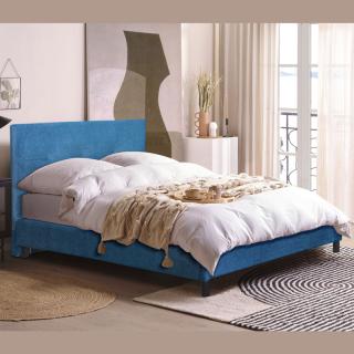 Bed Fylliana Channel in tyrquoise color ,size 150x208cm