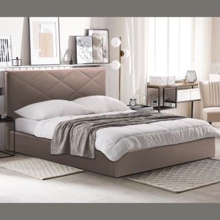 Double upholstered bed Fylliana 