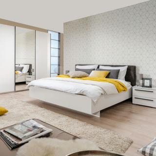 Double bed Fylliana Ksanti 160 White-Grey OB PR-96 SIVA 177.5*211.5*94(160*200)