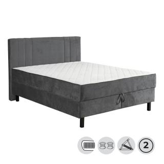 Double bed Loren grey color ,in size 209*165*115cm