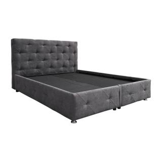 Double bed Libert in grey color ,size 220x170x110cm