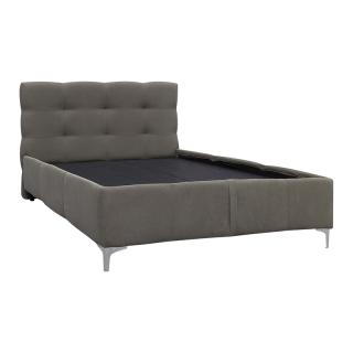 Double bed Fylliana Salvador in grey color ,size 220x170x110cm